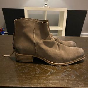 Suede booties